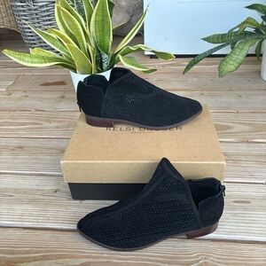 Kelsi Dagger Black Suede Booties 8.5